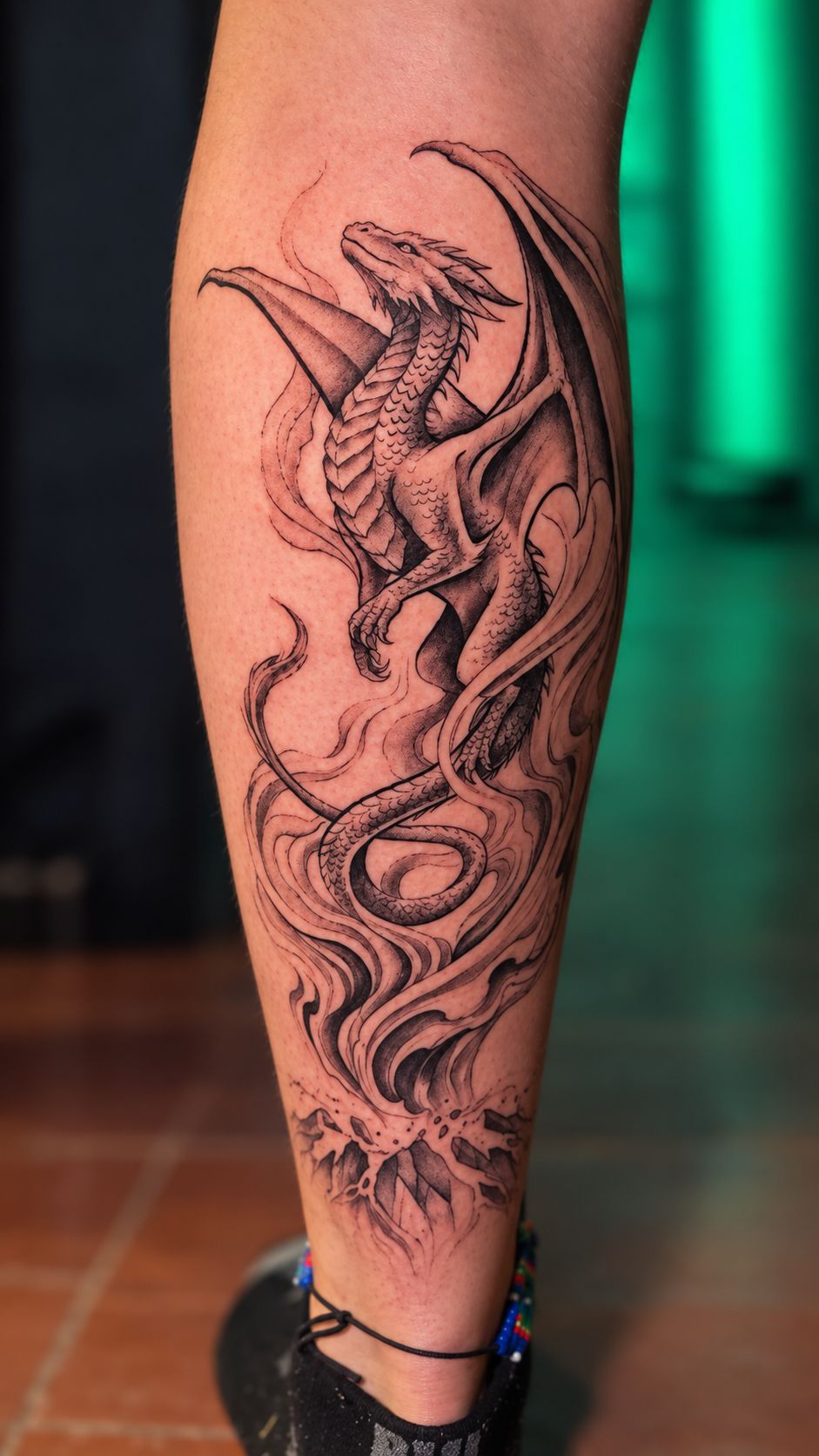 Dragon tattoo by Fuego Sagrado